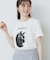 ねこプリントTシャツ【洗濯機洗い可】
