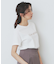 パール調刺繍ロゴTシャツ【汗ジミ防止/吸水速乾/接触冷感/UVケア/洗濯機洗い可】