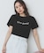 パール調刺繍ロゴTシャツ【汗ジミ防止/吸水速乾/接触冷感/UVケア/洗濯機洗い可】