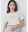 パール調刺繍ロゴTシャツ【汗ジミ防止/吸水速乾/接触冷感/UVケア/洗濯機洗い可】