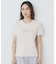 パール調刺繍ロゴTシャツ【汗ジミ防止/吸水速乾/接触冷感/UVケア/洗濯機洗い可】