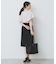 《7色展開/S-LLサイズ》フリルタックスリーブキーネックブラウス【吸水速乾/洗濯機可/イージーアイロン/抗ピル】