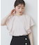 《7色展開/S-LLサイズ》フリルタックスリーブキーネックブラウス【吸水速乾/洗濯機可/イージーアイロン/抗ピル】
