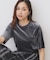 《andGIRL掲載》ベロアボクシーTシャツ【洗濯機洗い可】