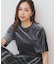 《andGIRL掲載》ベロアボクシーTシャツ【洗濯機洗い可】