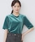 《andGIRL掲載》ベロアボクシーTシャツ【洗濯機洗い可】