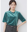 《andGIRL掲載》ベロアボクシーTシャツ【洗濯機洗い可】