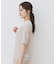 《andGIRL掲載》ベロアボクシーTシャツ【洗濯機洗い可】