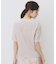 《andGIRL掲載》ベロアボクシーTシャツ【洗濯機洗い可】