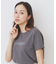 《S-LLサイズ》フロッキーロゴTシャツ【接触冷感/UVケア/洗濯機洗い可】