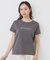 《S-LLサイズ》フロッキーロゴTシャツ【接触冷感/UVケア/洗濯機洗い可】