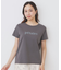 《S-LLサイズ》フロッキーロゴTシャツ【接触冷感/UVケア/洗濯機洗い可】