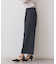 ベルト付きストレッチワイドパンツ【洗濯機洗い可】