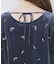 バックシャン小花刺繍ベロアトップス【洗濯機OK】