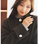 ノーカラーショートコート