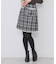 チェックツィードスカート/セットアップ対応【洗える】