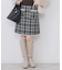 チェックツィードスカート/セットアップ対応【洗える】