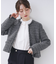 ≪通勤・セレモニー/セットアップ対応≫ノーカラーツイードジャケット【洗濯機OK】