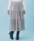 リバーシブルチュールティアードフレアスカート【洗濯機可】