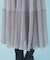 リバーシブルチュールティアードフレアスカート【洗濯機可】
