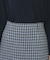 ラメスパンコール千鳥柄ペプラムミニスカート【洗濯機OK/イージーアイロン】