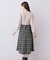 チェックラメジャカードニットワンピース