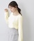 肩ボタンボートネックトップス【洗濯機OK】