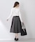 ポリシャンブレータックフレアスカート【洗濯機OK】