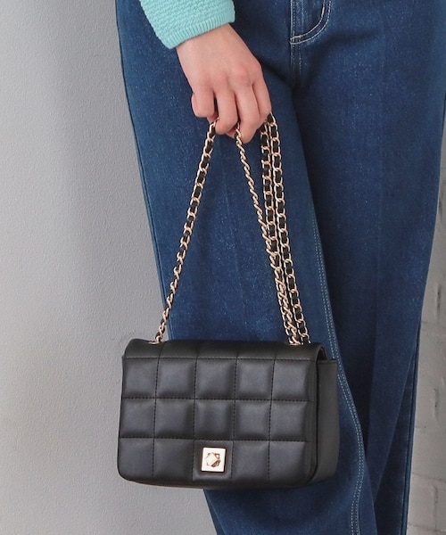 2WAYスクエアキルトチェーンショルダー｜インデックスの通販｜&mall