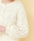 シアー幾何刺繍カーディガン【洗濯機OK】