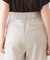 美脚見えストレッチテーパードパンツ【吸水速乾／防シワ／洗濯機OK】《XS～3L》