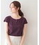【接触冷感/UVケア】ビジューキーネックフレンチトップス《洗濯機OK/XS～3L/8col》