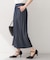 シャンブレーワイドパンツ【洗濯機OK／UVケア／接触冷感／吸水速乾】