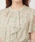◆【日比谷花壇コラボ】ラッフルタイプリーツワンピース【防シワ/洗濯機OK】
