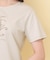 【接触冷感】ビッグロゴ刺繍ビジュー付きTシャツ《洗濯機OK／UVケア》