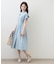 ダブルストライプタックシャツワンピース【洗濯機OK／接触冷感／UVケア】