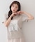 【UV】フラワープリントTシャツ≪洗濯機OK／接触冷感≫