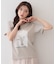 【UV】フラワープリントTシャツ≪洗濯機OK／接触冷感≫