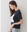 【UV】フラワープリントTシャツ≪洗濯機OK／接触冷感≫