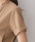 【接触冷感／吸水速乾／UVケア】リネンライクサイドベルトシャツワンピース《透け防止／洗濯機OK》