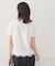 【接触冷感／UVケア】裾レースロゴTシャツ《洗濯機OK》