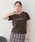 【接触冷感／UVケア】裾レースロゴTシャツ《洗濯機OK》