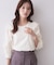 フリルレースブラウス【洗濯機OK】
