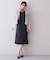 【接触冷感／吸水速乾】ハートネックフレアスリーブワンピース《洗濯機OK／UVケア／ストレッチ》