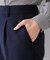 【セットアップ可】ストレッチツイルテーパードパンツ《防シワ／洗濯機OK》