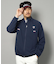 【新レーベル ADABAT NAVY】撥水加工 ストレッチジップアップブルゾン