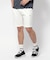 【新レーベル ADABAT NAVY】UVカット/接触冷感 ストレッチツイルハーフパンツ