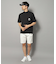 【新レーベル ADABAT NAVY】UVカット/接触冷感 ストレッチツイルハーフパンツ