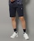 【新レーベル ADABAT NAVY】UVカット/接触冷感 ストレッチツイルハーフパンツ