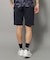 【新レーベル ADABAT NAVY】UVカット/接触冷感 ストレッチツイルハーフパンツ